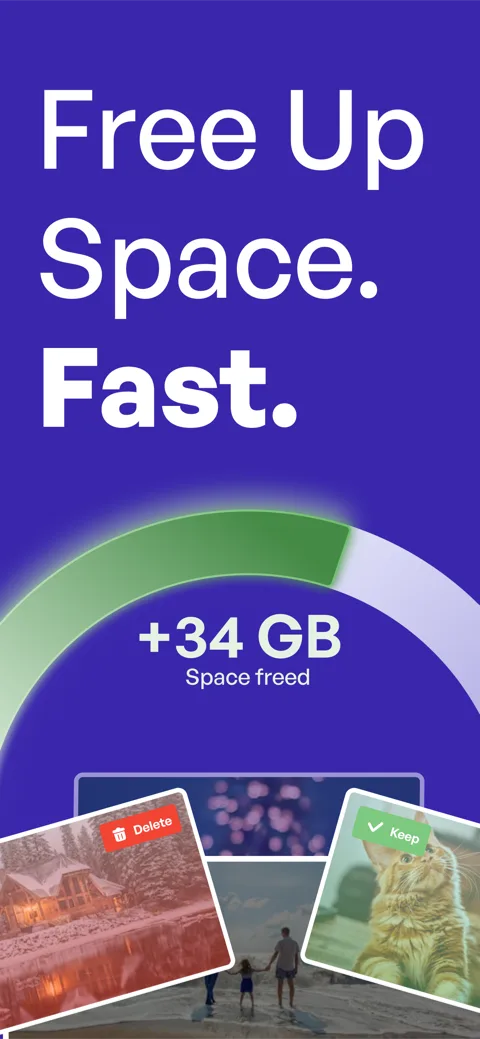 Cleaner Pro storage overview screen